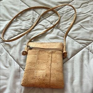 Source Unknown Cork Crossbody Bag - Natural Tan